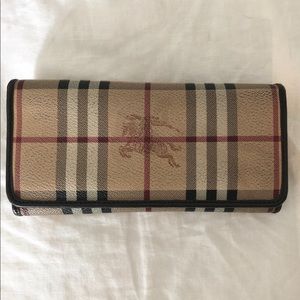 Burberry Check Leather Wallet